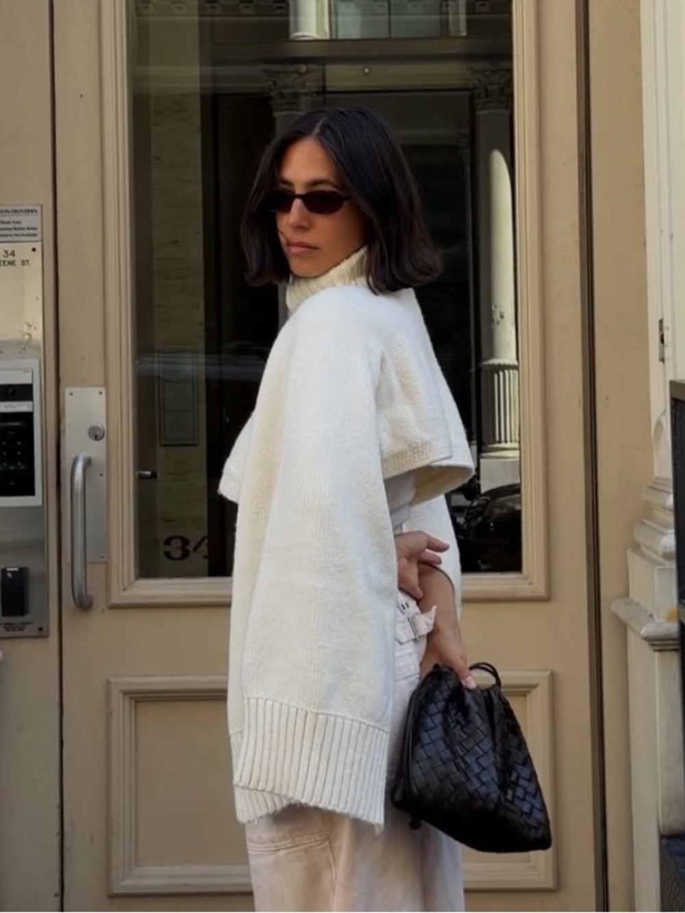 By Anthropologie Funnel Neck Cropped Shrug